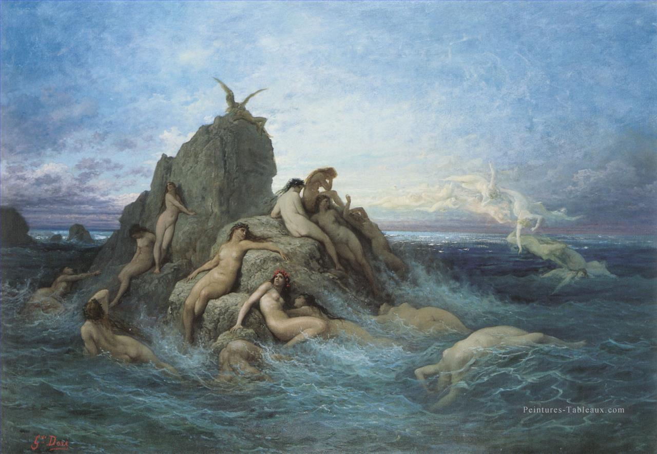 Les Océanides Les Naïades de la mer Gustave Doré Peintures à l'huile